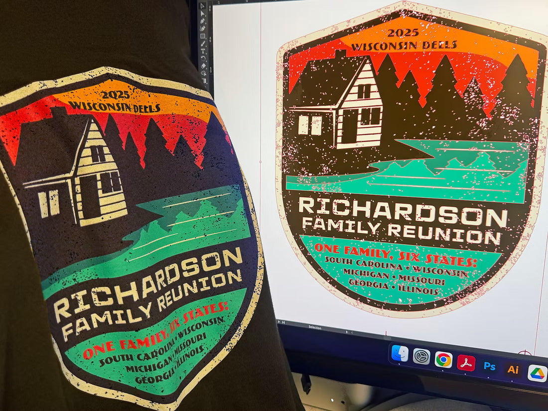 A custom design for a customer using in-house art services